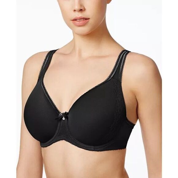 Wacoal NWT Retro Chic Underwire Contour Bra Black Size 42DD - Picture 4 of 5